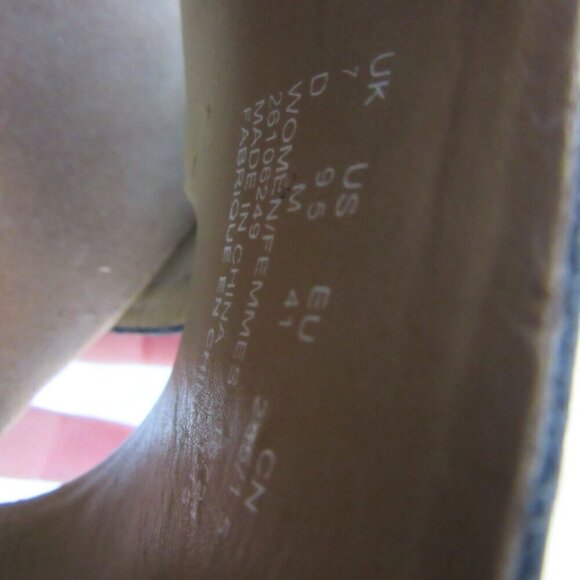 Clarks Collection Soft Cushion Black Leather Slip-On Cork Wedge Heel Sandals 9.5 - Picture 9 of 9